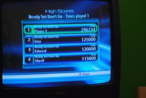 Disney Sing It - screenshot of playing Disney Sing It video game for Nintendo Wii