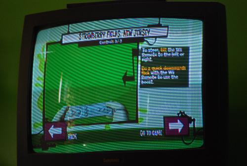 Rayman Raving Rabbids TV Party - screenshot of playing the game on the Wii