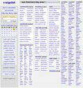 Craigslist site - Picture of the main page of craigslist