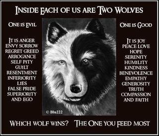the wolf in us all - this is a story from native american culture that could be a lesson for us all.