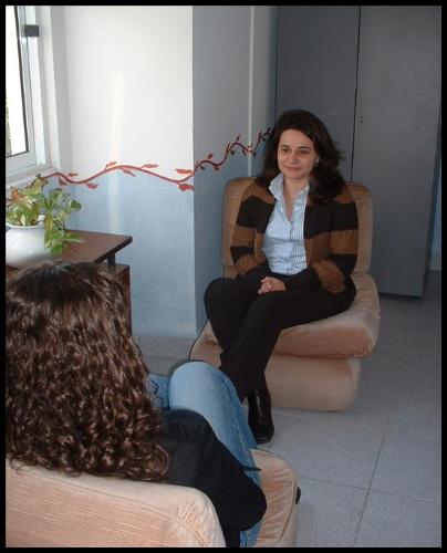 Psychology office - A friend at some psychologist office.