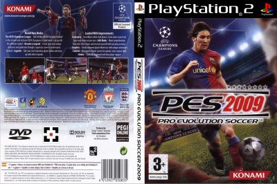 pes - Here's the cover, front and back of the great game that is PES.