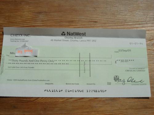 payment proof from global test market - Like the name Global Test Market is an international market research company that pays members for participating in their market research. It’s based in America and owned by Global Market Insite.   I received a letter from Global Test market. When I opened it I found there was a cheque for £30 inside. I was confused and I thought Global Test Market had made a mistake, because my expectation was roughly £6. I logged onto the website and discovered that one MarketPoint is actually worth 5 cents not the 1 cent as I thought.   If you want to see the payment proof please visit my blog: http://poundscoming.blogspot.com