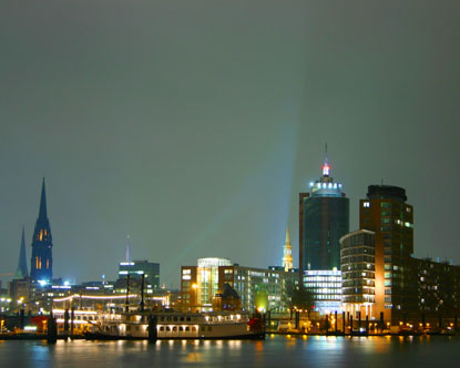 Hamburg harbour - A picture of the famed and restless Hamburg harbour.