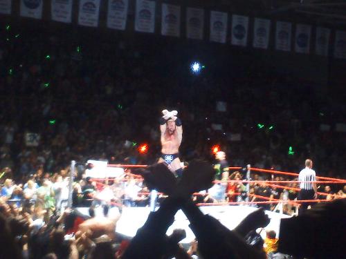 Live event Triple H - Sorry not the best, it was on a cellphone camera.