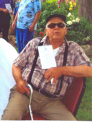 My Father June 2009 - This is my 'Sweet Dear Father' taken in June of 2009  he was at my cousin's daughter's wedding...  (see he has a gut on him too) (WWWENOG)!!!!