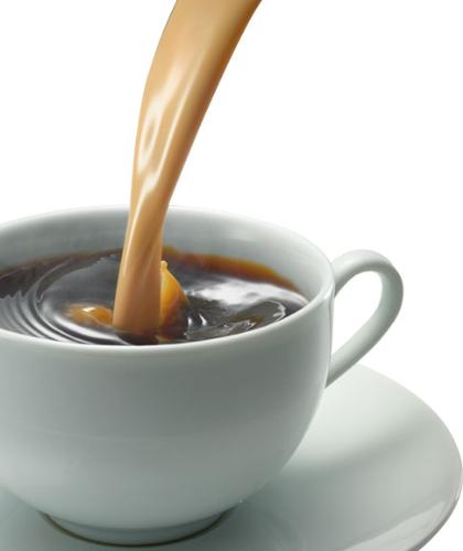 coffee with milk - That is very delicious coffee mixed with milk