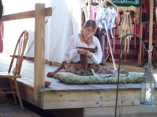 People at the Ren Faire - This is one of the merchants from the Pa Ren Faire this weekend