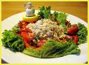 Tuna salad - Tuna salad in nest of lettuce leaves