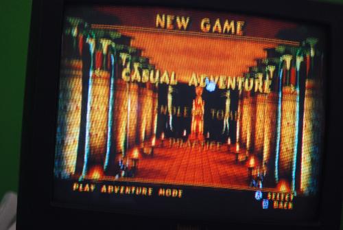 Luxor Pharoah's Challenge - screenshot of playing a puzzle game on the Wii