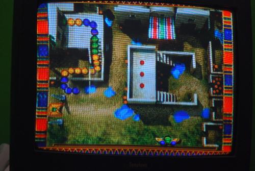 Luxor Pharoah's Challenge - screenshot of playing a puzzle game on the Wii