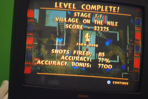 Luxor Pharoah's Challenge - screenshot of playing a puzzle game on the Wii