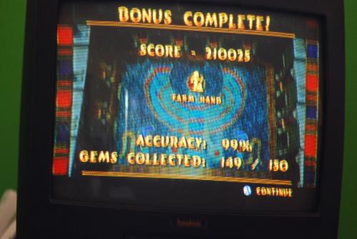 Luxor Pharoah's Challenge - screenshot of playing a puzzle game on the Wii