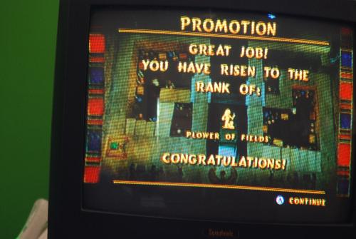 Luxor Pharoah's Challenge - screenshot of playing a puzzle game on the Wii