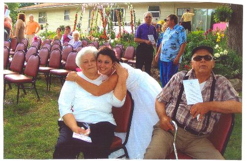 My Aunt from this Spring_2009 - This is my Aunt Ilene, one of her granddaughter&#039;s is hugging her;

That is my Father sitting there beside her, this was taken Spring of this year
2009