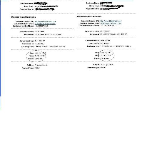 proof 110$ at the same day - proof of my earning this september 15 2009