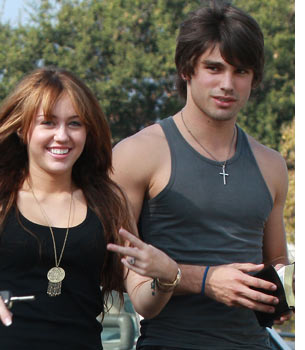 Miley - Justin Gaston and Miley Cyrus