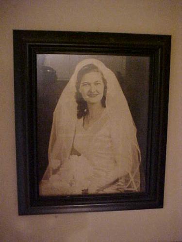 My mom's wedding photo - The title says it all