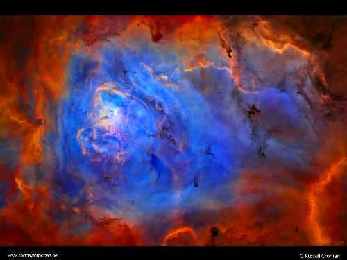 Lagoon Nebula - Photo of the Lagoon Nebula, taken from the Hubble telescope.