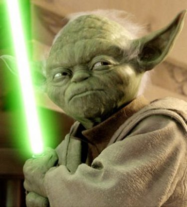 Be with you the force - ummmmmmm-------it's Yoda........DUH!!!
