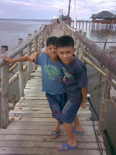 My Kids - taken at Misamis Occidental Aquamarine Park (Dolphin Island)