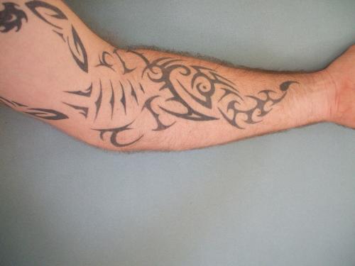 i guess i had to start somewhere tattin, may aswel - i wanted something visible other than my sock star, hence this multitude of different tatts joined into one to sort of form a scorpion, sort of,,,...