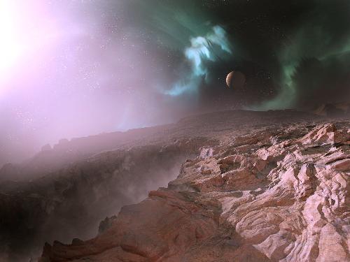 planet - planet with red soil