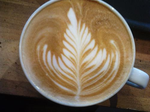 flat white - a photo of the kind of coffee I am looking for.