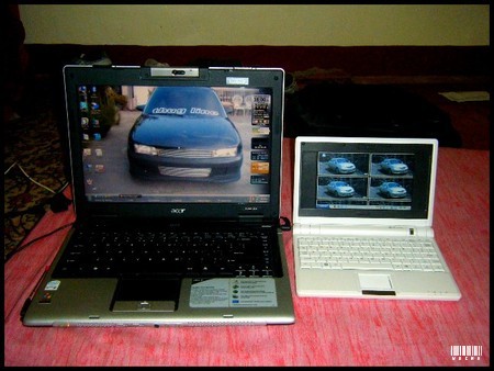 my laptops - these are my laptops. They are so portable.