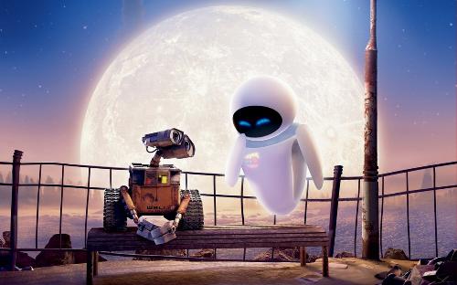 Wall-E and Eva - The main characters of Wall-E: Wall-E and Eva
