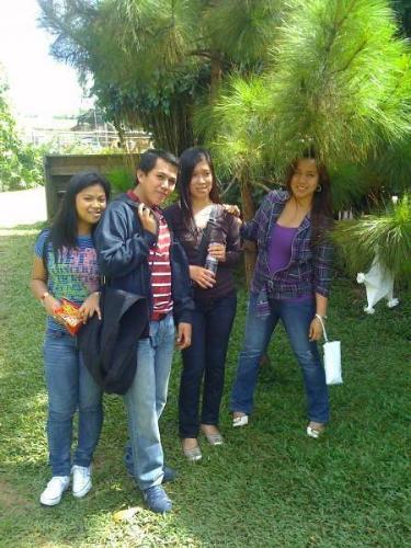 enjoying life with true friends - me and my friends strolling around tagaytay city, philippines