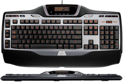 Logitech g15 gaming keyboard - This is the logitech g15 gaming keyboard. Its illuminated keys help you see better at night, and it has one-touch multimedia keys, and it makes playin certain games on your computer a breeze