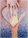 relationship - Two hands on the heart representing the relationship of love.