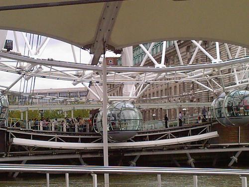 London Eye Capsule up close - A Jettyside View of a London Eye Passenger Capsule!