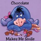 chocolate makes me smile - yep, chocolate makes life a little sweeter. Right, Eeyore?
