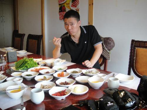 myself - in the Korean restaurant