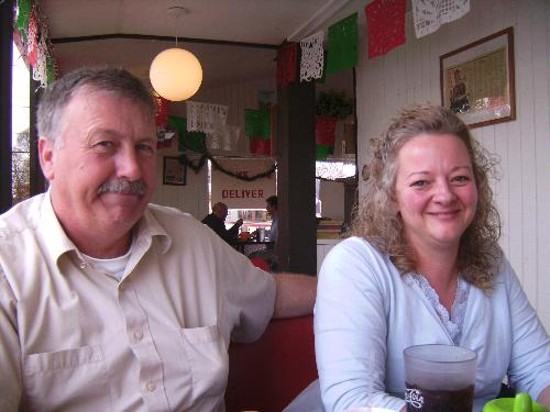 relationship - husband and wife enjoying dinner