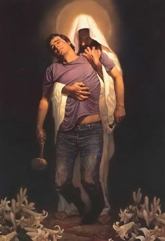 Jesus Forgiveness - I first saw this remarkable painting several years ago. I don't know who painted it but I feel he/she conveyed the concept of forgiveness perfectly.