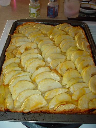 French Apple Tart - Homemade french apple tart based off of an Ina Garten recipe.