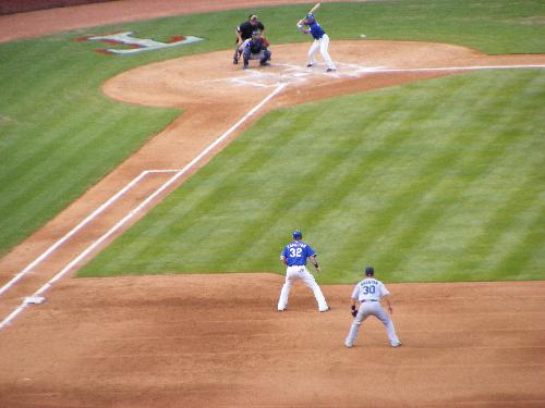 Josh Hamilton on first - Josh is one of my favorite players