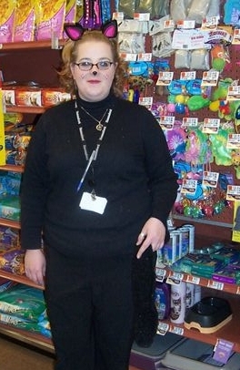 halloween costume, 2008 - My halloween costume from last year. Not bad for putting it together in a couple of hours the night before i had to go to work. I was REALLY proud of the ears. I still have them, just can't come up with an excuse to wear them again...