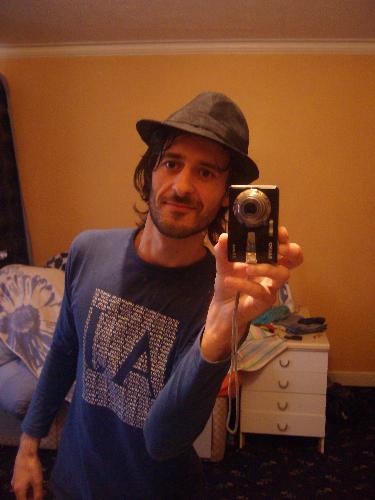 Me with a friend's hat. - This is me :) This photo was taken in Norwich, Uk last week (today it´s 23 september) Generally I don't use hat:)