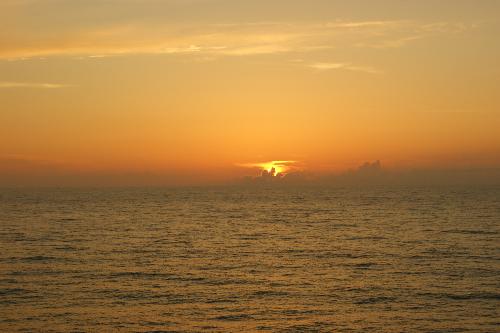 romantic sunset - sunset over ocean