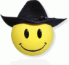 Cowboy smiley - This is a clipart smiley of a cowboy.