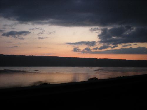 Sunset - sunset over the lake