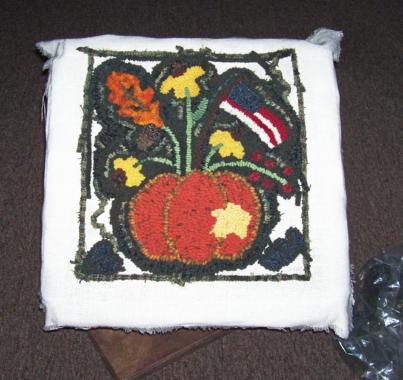 Rug Hooking project - A primitive rug hooking project that I'm working on.