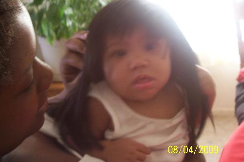 Baby Girl Wants To Be A Rock Star - Wig wearing baby girl