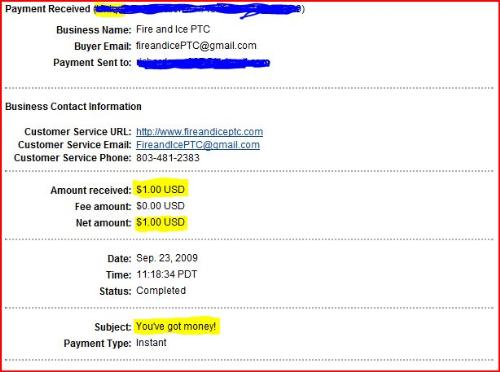 FireandIceptc payment proof - this is my first payment from fireandiceptc and it was instant