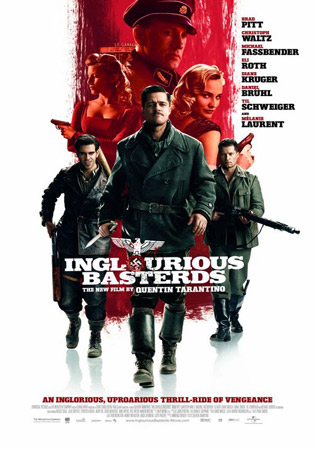 inglourious basterds - In German-occupied France, Shosanna Dreyfus witnesses the execution of her family at the hand of Nazi Colonel Hans Landa. Shosanna narrowly escapes and flees to Paris, where she forges a new identity as the owner and operator of a cinema. Elsewhere in Europe, Lieutenant Aldo Raine organizes a group of Jewish soldiers to engage in targeted acts of retribution. Known to their enemy as 'The Basterds,' Raine's squad joins German actress and undercover agent Bridget Von Hammersmark on a mission to take down the leaders of The Third Reich. Fates converge under a cinema marquee, where Shosanna is poised to carry out a revenge plan of her own...