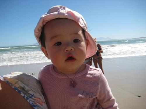 Our daughter, nine months old - Same girl that was recently a newborn, now she's all grown up. Well, almost.